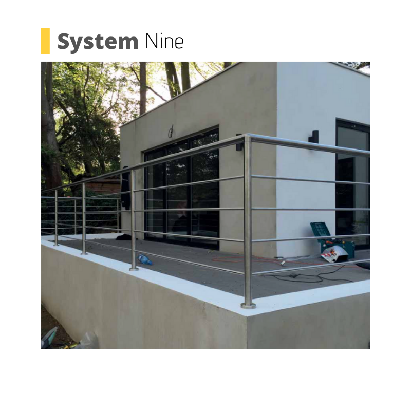 balcony glass balustrade system
