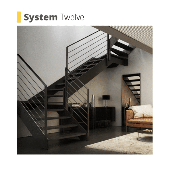 contemporary metal staircase
