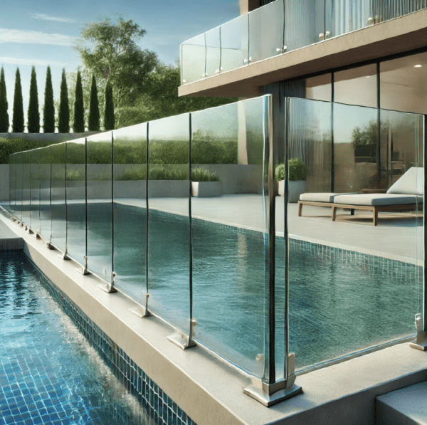 Poolside Glass Balustrade