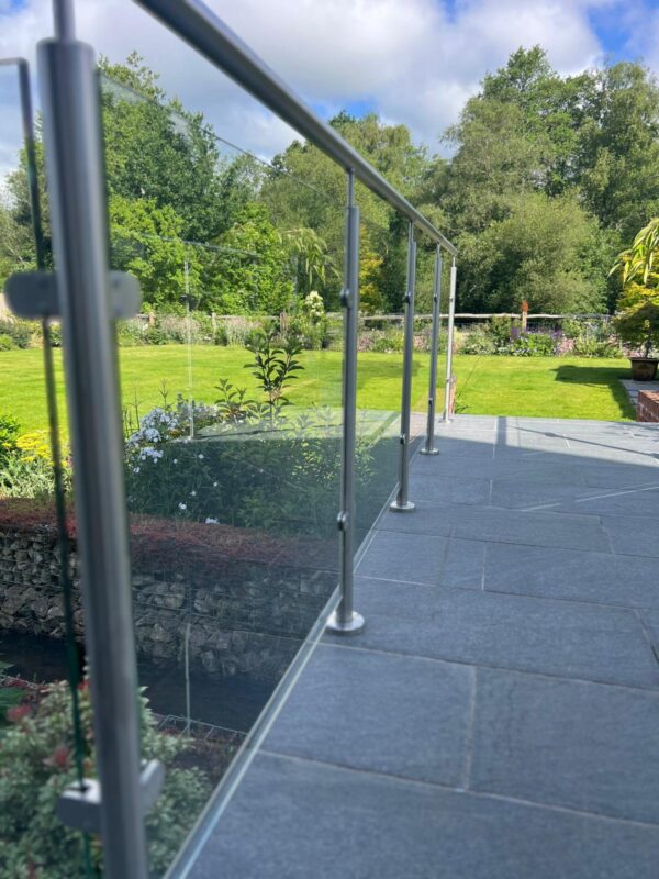 Contemporary glass balustrades