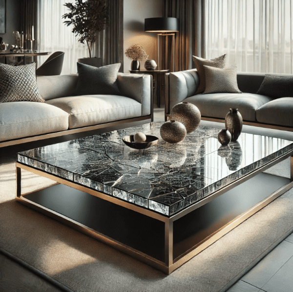 Crackle Glass Table Tops