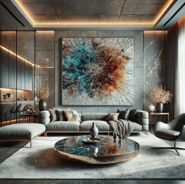 Crackle Glass Wall Art