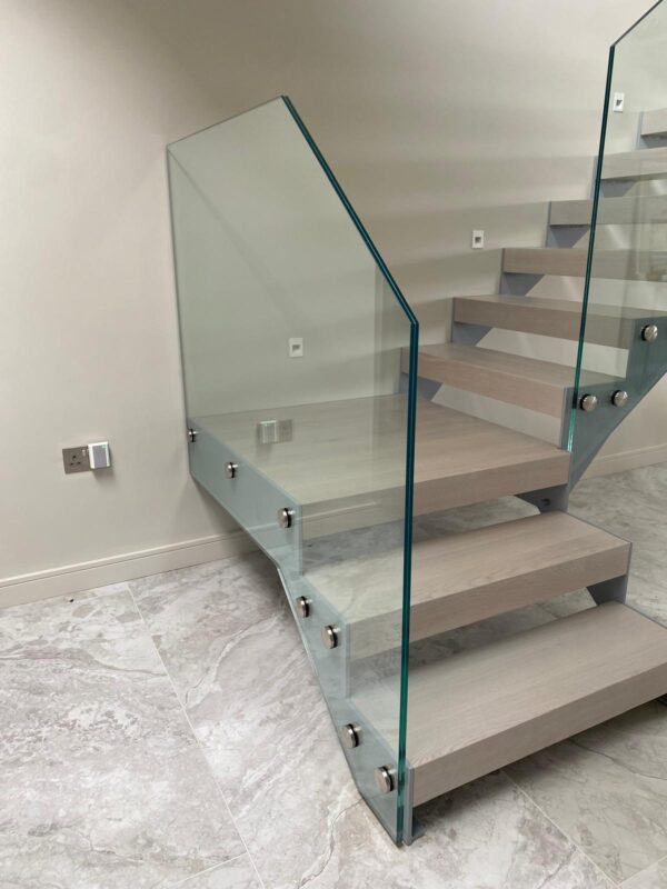 Edge glass balustrade