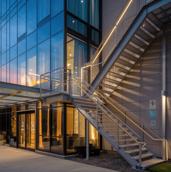 Fire Escape Stairs for Hotels