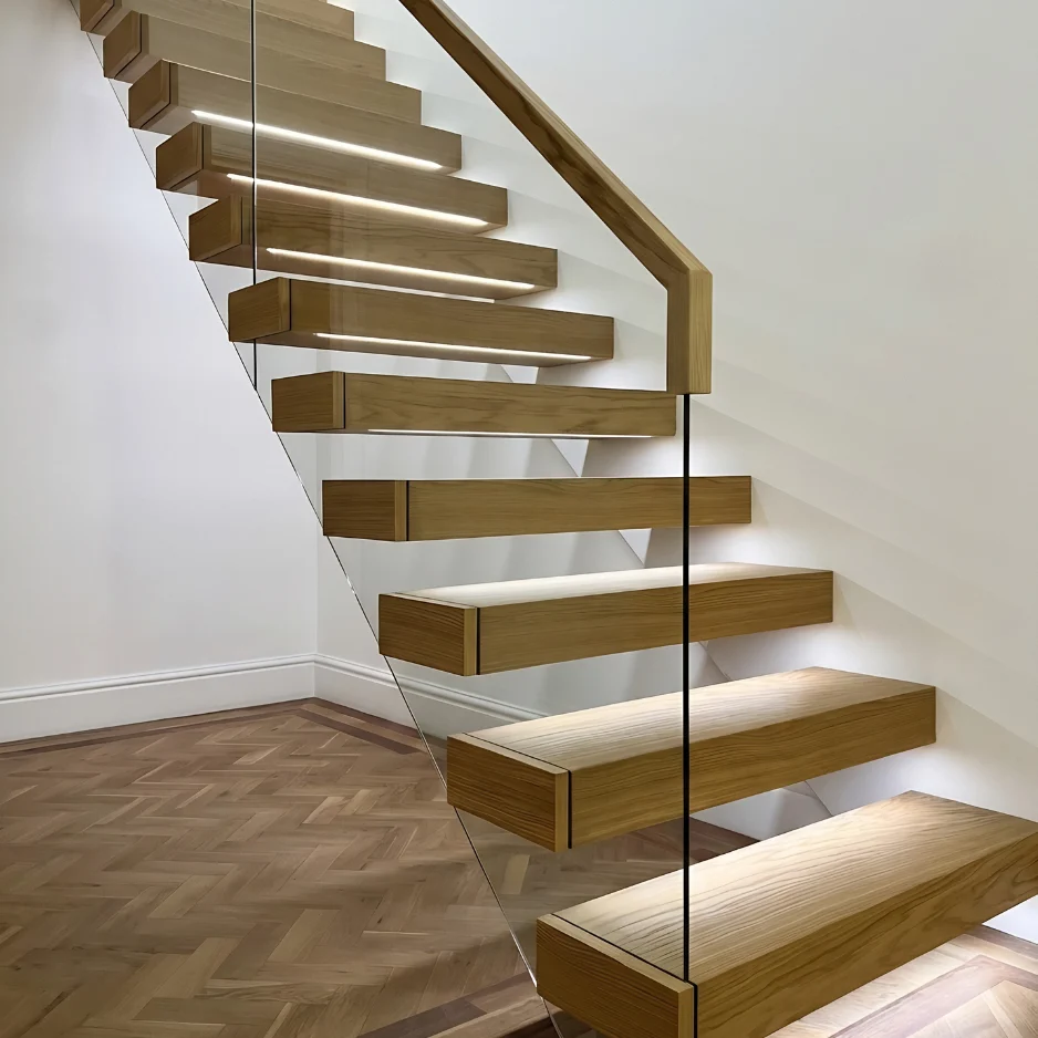 Salzburg Salzkammergut Wolfgangsee lakeside villa floating staircase